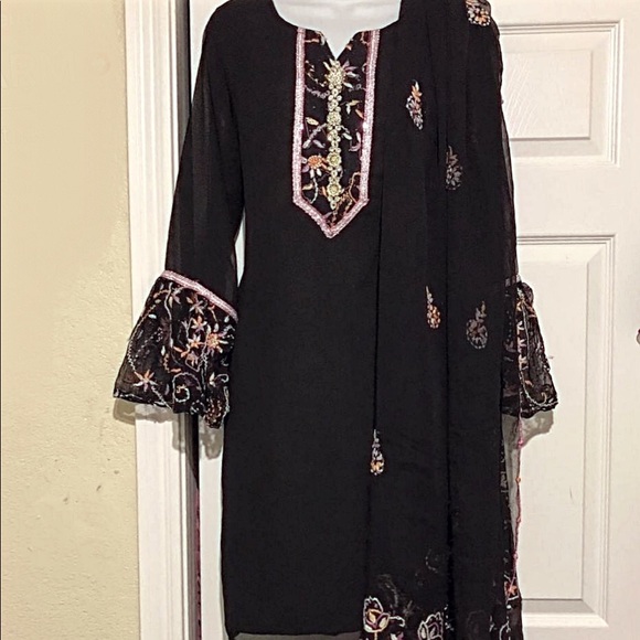 NWT 3pc Shalwar Kameez pakistani dresses indian - Picture 3 of 8